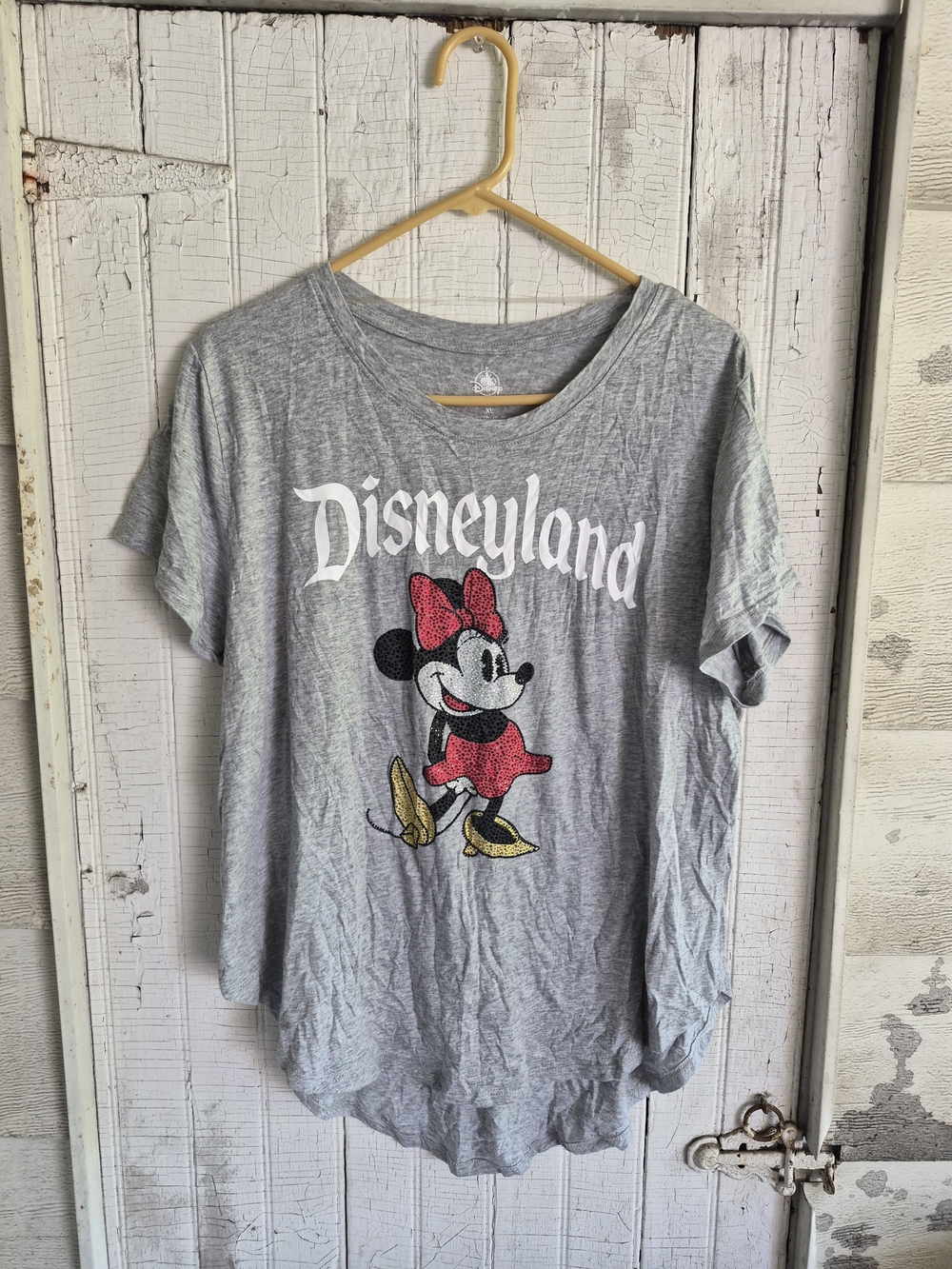 Disneyland Mickey Mouse Grey Rhinestone Tee